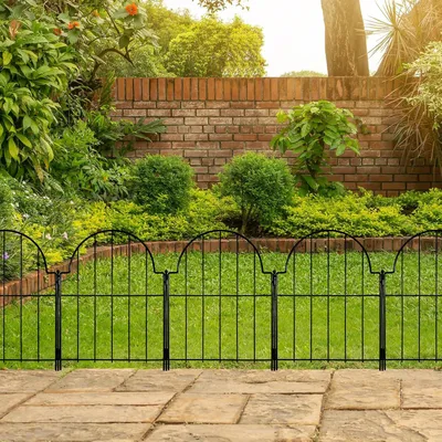 Produktbild von Gartenzaun für dekorative und funktionale Außenräume, rostbeständiges Metall, kein Grabungsaufwand nötig, Tierbarriere