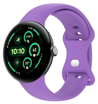Produktbild von Smartwatch Armband Silikon Google Pixel Watch 4 / 3 45mm Butterfly-Schnalle Band