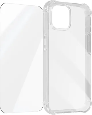 Produktbild von Avizar, Schutz-Set (Hülle + Displayschutzfolie aus Glas) für Apple iPhone 15 Plus, Transparent