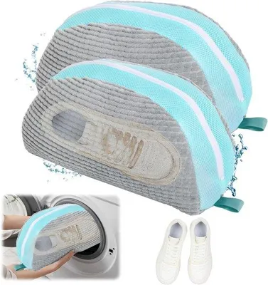 Productafbeelding van Famanu waszakken voor sneakers - herbruikbaar, met antislipritssluiting - grijs
