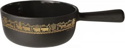 Immagine prodotto di Pentola per fonduta in ghisa smaltata oro 18 cm Stockli 7218.14AA