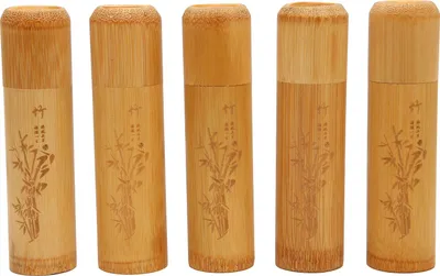 Produktbild von 5 Bambus-Urnen für Haustiere, umweltfreundlich & tragbar, 12x3x3cm, für Asche von Hunden & Katzen – würdevolles Andenken