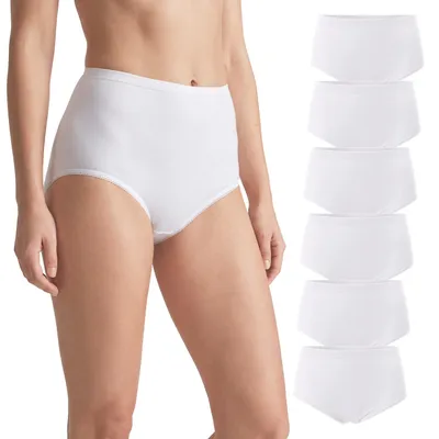 Produktbild von Celodoro Damen Taillenslip (6er Pack) ohne Seitennähte - Weiß XL