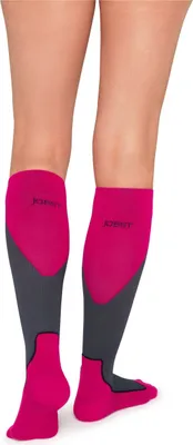 Produktbild von JOBST Sport Laufstrümpfe - Sportkompression für Damen und Herren - hilft, die Durchblutung zu verbessern - weich, leicht und atmungsaktiv, Pink, XL