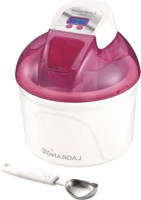 Obrázok produktu pre Stroj na výrobu zmrzliny 12 W s LCD displejom, nádoba s objemom 15 l, červené bobule – výkonný stroj na výrobu zmrzliny