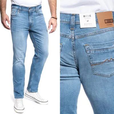 Produktbild von MUSTANG, Herren Jeanshosen, Slim fit, Washington straight, W36 L32, Blau, Jeans, baggyjeans, buggy