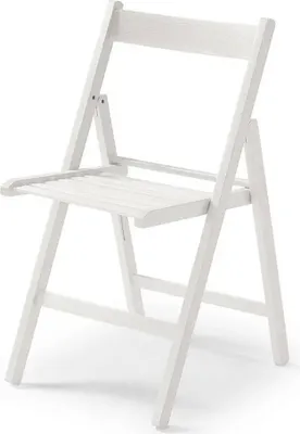 Produktbild von Edm 73007 Klappstuhl Weiß Weiß One Size