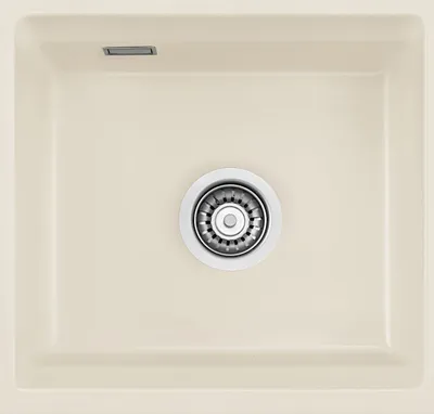 Produktbild von Unterbauspüle KeraDomo KARA 42 U/g in JASMIN mit Handbetätigung / ab Schrankbreite 50 cm / Einbauspüle