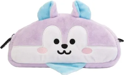 Immagine prodotto di Astuccio in peluche per riporre il materiale scolastico con zip Viola