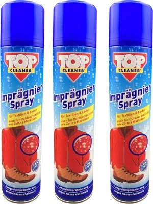 Produktbild von 3x 300ml Imprägnierspray TOP Outdoor Schutz Spray Zelt Boot Schuhe Markisen