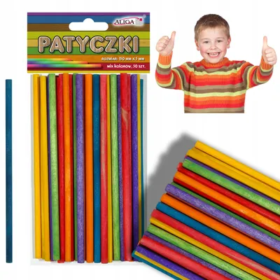 Obrázek produktu pro Aliga Dřevěné Kulaté Tyčinky na Tvoření Scrapbooking 150x5 mm