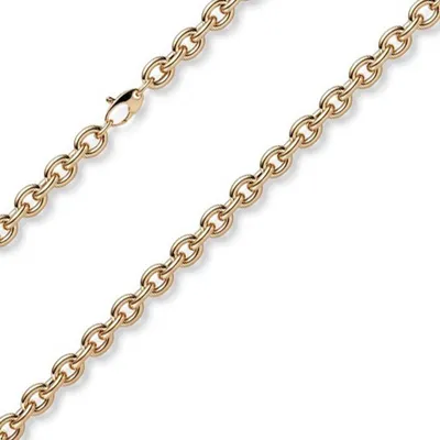 Produktbild von 7mm Armband Armkette Rundankerkette aus 585 Gold Rotgold 21cm