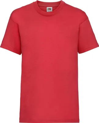 Produktbild von Fruit of the Loom Valueweight T Kids Farbe: rot Größe: 152