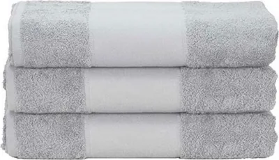 Produktbild von A&R 700.50 | PrintMe Hand Towel / 50 x 100 cm - Farbe: Light Grey - Größe: 50 x 100 cm