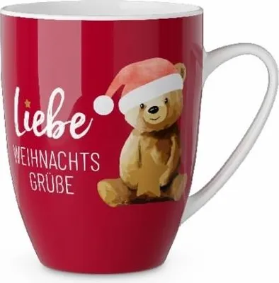 Produktbild von Kaffeetasse weihnachtlich "Bär - Liebe Weihnachtsgrüße", Kaffeebecher, 250 ml