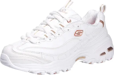 Produktbild von Skechers D-Lites - Fresh Start - Weiß / Rose Gold Leder Größe: 38.5 Normal