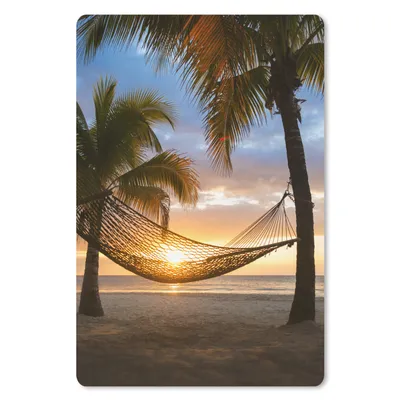 Produktbild von MuchoWow® Mauspad Mousepad Sonnenuntergang - Hängematte - Palme 18x27 cm - Mousepads - Maus Mat - Pad - Mausunterlage