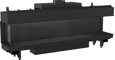 Zdjęcie produktu dla Kominek gazowy KRATKI LEO 200 trójstronny propan-butan ∅ 130/200 14 kW