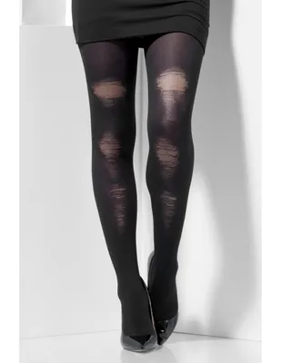 Produktbild von Verblichene Damenstrumpfhose schwarz-transparent