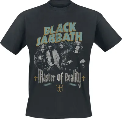Produktbild von Black Sabbath T-Shirt Herren Master of reality schwarz S