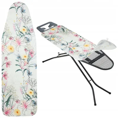 Obrázok produktu pre Rozťahovací poťah na žehliacu dosku KADAX 127 x 46 cm, svetlé kvety