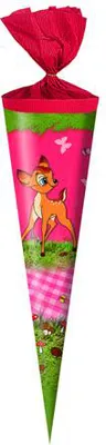 Produktbild von Schultüte / Zuckertüte / Länge: 35cm / rund / "Rehlein"