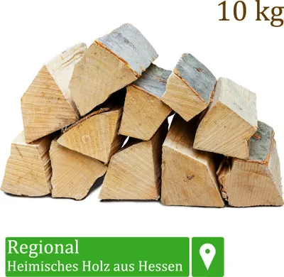 Produktbild von Dřevo na podpal Dřevo na podpal 10 kg Pro kamna a krb Ohnivá mísa Gril Buk Dřevo na podpal Buková polena Dřevo 25 cm Flameup