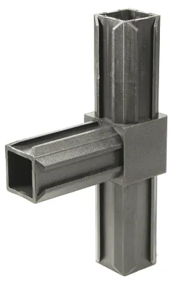 Obrázek produktu pro Alberts 859848, spojovací element pro potrubí, tvar T, plast, černý, 20 x 20 x 1,5 mm, sada 10 kusů