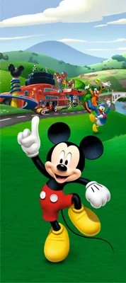 Immagine prodotto di Poster Disney Topolino verde, rosso e blu - 600772 - 90 x 202 cm