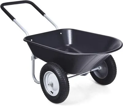 Produktbild von Famanu Schubkarre mit Luftreifen - Baukarre für Garten und Stall