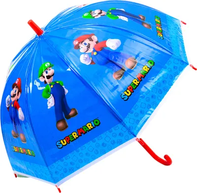 Produktbild von Super Mario  Regenschirm - Kinder Stockregenschirm  -  Glockenschirm Ø 70 cm