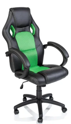 Immagine prodotto di TRESKO Racing sedia direzionale sedia da ufficio sedia girevole sedia sportiva sedia da ufficio sedia da scrivania nero/verde