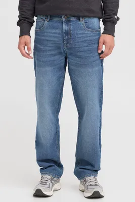 Produktbild von !Solid SDRyon Herren Jeanshose Denim Jeans mit Eingrifftaschen Gürtelschlaufen Label-Details Baumwollmischung Regular fit