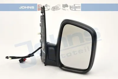 Produktbild von Johns, Außenspiegel Spiegel passend für VW Caddy III 2K 03/04- Rechts Beifahrer schwarz 2K5857508AE9B9 2K1857508K9B9 2K1857508C9B9 2K1857508A 2K185750
