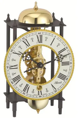 Zdjęcie produktu dla Tischuhr Schwarz Schlag auf Glocke - Hermle Modell: 23003-000711