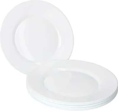 Produktbild von Bormioli Rocco Toledo 6-tlg. Speiseteller Set Ø 25 cm I Weißes Opalglas