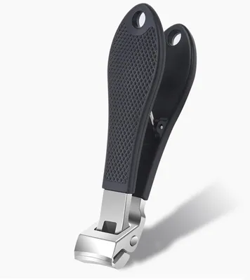 Produktbild von INF Nagelknipser mit gebogenem Kopf — Edelstahlklingen, breite Öffnung mit Spritzschutz, ergonomischer Kunststoffgriff, 2er-Pack