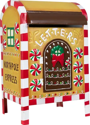 Produktbild von Weihnachtlicher Deko Briefkasten 33cm beige