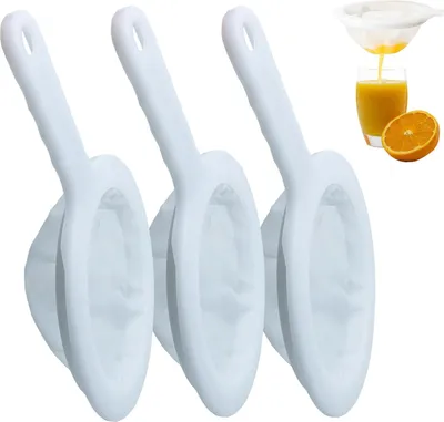Immagine prodotto di Set di 3 setacci in nylon a maglia fine - Accessori da cucina - Adatti al contatto con gli alimenti - Nylon