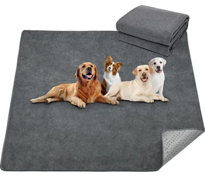 Immagine prodotto di Tappetino assorbente per cuccioli, lavabile, colore grigio, dimensioni 208x133 cm