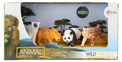 Image de Toi-toys Toi Toys Figurines d'animaux sauvages, 4 pièces
