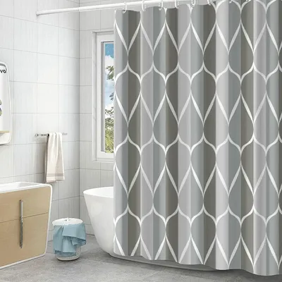 Obrázok produktu pre Polyesterová záclona do sprchy, 100 x 180 cm, s geometrickým vzorom