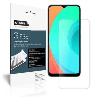 Produktbild von 1x Schutzfolie für Oppo Realme C11 matt - Anti-Shock 9H Folie dipos Glass Kunststoffglas