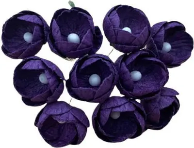 Immagine prodotto di BUTTERFLOWER Fiori 25mm 50pz carta di gelso per scrapbooking, viola