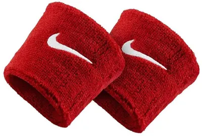 Zdjęcie produktu dla Opaski na nadgarstki Nike Swoosh Varsity czerwono-białe czerwone