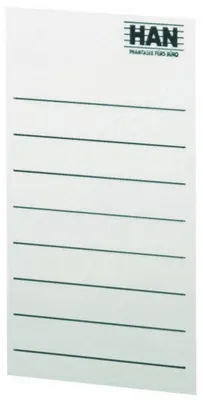 Image de Porte-étiquette HAN 65 x 104 mm gris 8 étiquettes