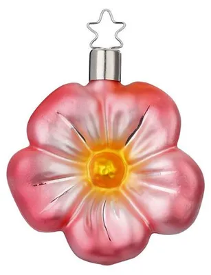Image de INGE-GLAS Manufaktur - Ornement en verre, Fleur délicate, Hauteur : 7 cm