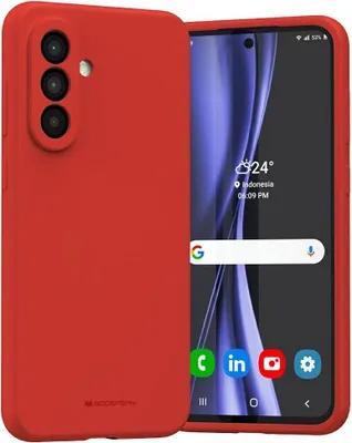 Productafbeelding van Silicone hoesje Mercury voor Samsung Galaxy A36, rood
