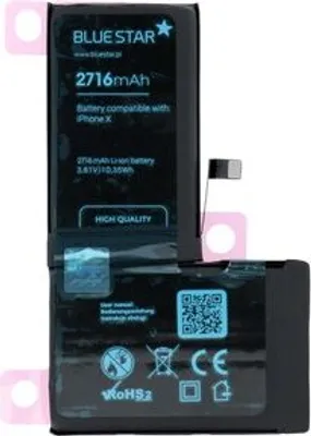 Obrázok produktu pre Bluestar náhradná batéria kompatibilná s iPhone X 2716mAh Li-lon náhradná batéria Accu APN:616-00351