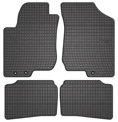 Produktbild von Gummi-Fußmatten für Kia Cee`d I 2006-2012 (Schrägheck/Kombi/Coupé) – 4-tlg, Schwarz, passgenau – Wielganizator SolidPRO